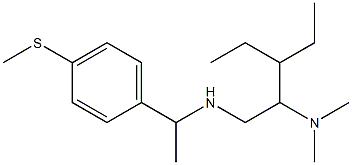 [2-(dimethylamino)-3-ethylpentyl]({1-[4-(methylsulfanyl)phenyl]ethyl})amine Struktur