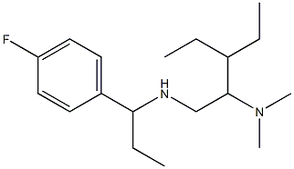 [2-(dimethylamino)-3-ethylpentyl][1-(4-fluorophenyl)propyl]amine Struktur