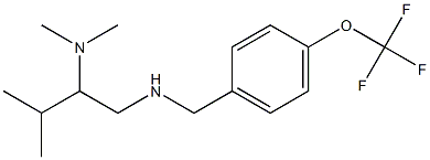 [2-(dimethylamino)-3-methylbutyl]({[4-(trifluoromethoxy)phenyl]methyl})amine Struktur