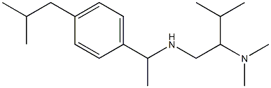 [2-(dimethylamino)-3-methylbutyl]({1-[4-(2-methylpropyl)phenyl]ethyl})amine Struktur