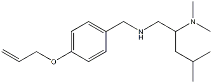 [2-(dimethylamino)-4-methylpentyl]({[4-(prop-2-en-1-yloxy)phenyl]methyl})amine Struktur