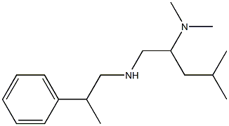 [2-(dimethylamino)-4-methylpentyl](2-phenylpropyl)amine Struktur