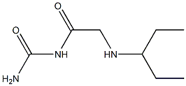 [2-(pentan-3-ylamino)acetyl]urea Struktur