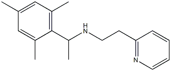 [2-(pyridin-2-yl)ethyl][1-(2,4,6-trimethylphenyl)ethyl]amine Struktur