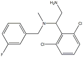 [2-amino-1-(2,6-dichlorophenyl)ethyl][(3-fluorophenyl)methyl]methylamine Struktur