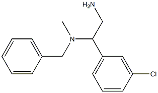 [2-amino-1-(3-chlorophenyl)ethyl](benzyl)methylamine Struktur