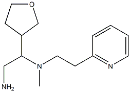 [2-amino-1-(oxolan-3-yl)ethyl](methyl)[2-(pyridin-2-yl)ethyl]amine Struktur