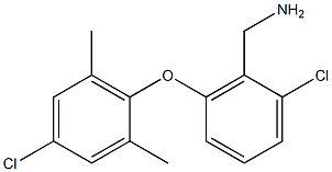 [2-chloro-6-(4-chloro-2,6-dimethylphenoxy)phenyl]methanamine Struktur