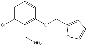 [2-chloro-6-(furan-2-ylmethoxy)phenyl]methanamine Struktur