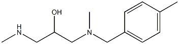 [2-hydroxy-3-(methylamino)propyl](methyl)[(4-methylphenyl)methyl]amine Struktur