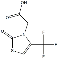 [2-oxo-4-(trifluoromethyl)-1,3-thiazol-3(2H)-yl]acetic acid Struktur