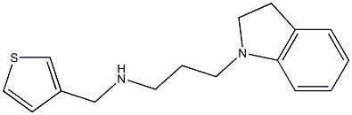 [3-(2,3-dihydro-1H-indol-1-yl)propyl](thiophen-3-ylmethyl)amine Struktur