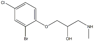 [3-(2-bromo-4-chlorophenoxy)-2-hydroxypropyl](methyl)amine Struktur