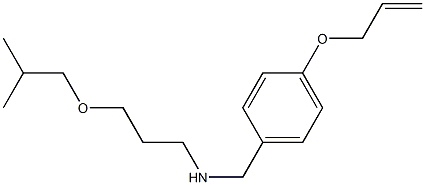 [3-(2-methylpropoxy)propyl]({[4-(prop-2-en-1-yloxy)phenyl]methyl})amine Struktur