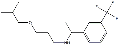 [3-(2-methylpropoxy)propyl]({1-[3-(trifluoromethyl)phenyl]ethyl})amine Struktur