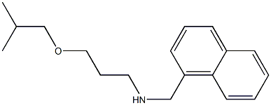 [3-(2-methylpropoxy)propyl](naphthalen-1-ylmethyl)amine Struktur