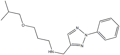 [3-(2-methylpropoxy)propyl][(2-phenyl-2H-1,2,3-triazol-4-yl)methyl]amine Struktur