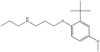 [3-(2-tert-butyl-4-methoxyphenoxy)propyl](propyl)amine Struktur