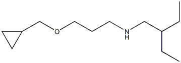 [3-(cyclopropylmethoxy)propyl](2-ethylbutyl)amine Struktur