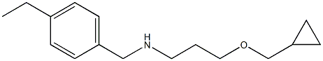 [3-(cyclopropylmethoxy)propyl][(4-ethylphenyl)methyl]amine Struktur