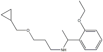 [3-(cyclopropylmethoxy)propyl][1-(2-ethoxyphenyl)ethyl]amine Struktur