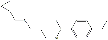 [3-(cyclopropylmethoxy)propyl][1-(4-ethylphenyl)ethyl]amine Struktur