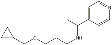 [3-(cyclopropylmethoxy)propyl][1-(pyridin-4-yl)ethyl]amine Struktur