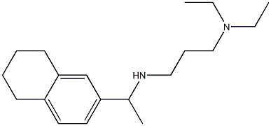 [3-(diethylamino)propyl][1-(5,6,7,8-tetrahydronaphthalen-2-yl)ethyl]amine Struktur