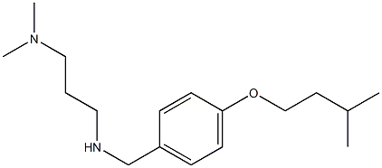 [3-(dimethylamino)propyl]({[4-(3-methylbutoxy)phenyl]methyl})amine Struktur