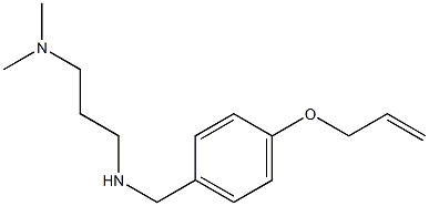 [3-(dimethylamino)propyl]({[4-(prop-2-en-1-yloxy)phenyl]methyl})amine Struktur