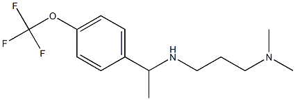 [3-(dimethylamino)propyl]({1-[4-(trifluoromethoxy)phenyl]ethyl})amine Struktur