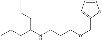 [3-(furan-2-ylmethoxy)propyl](heptan-4-yl)amine Struktur