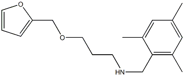 [3-(furan-2-ylmethoxy)propyl][(2,4,6-trimethylphenyl)methyl]amine Struktur