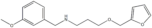 [3-(furan-2-ylmethoxy)propyl][(3-methoxyphenyl)methyl]amine Struktur