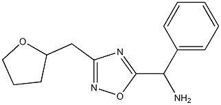 [3-(oxolan-2-ylmethyl)-1,2,4-oxadiazol-5-yl](phenyl)methanamine Struktur