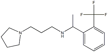 [3-(pyrrolidin-1-yl)propyl]({1-[2-(trifluoromethyl)phenyl]ethyl})amine Struktur