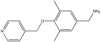 [3,5-dimethyl-4-(pyridin-4-ylmethoxy)phenyl]methanamine Struktur