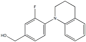 [3-fluoro-4-(1,2,3,4-tetrahydroquinolin-1-yl)phenyl]methanol Struktur