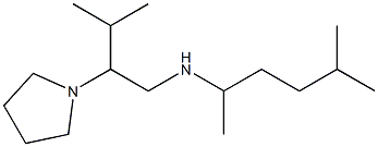 [3-methyl-2-(pyrrolidin-1-yl)butyl](5-methylhexan-2-yl)amine Struktur