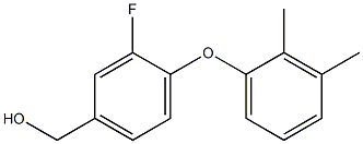 [4-(2,3-dimethylphenoxy)-3-fluorophenyl]methanol Struktur