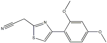 [4-(2,4-dimethoxyphenyl)-1,3-thiazol-2-yl]acetonitrile Struktur