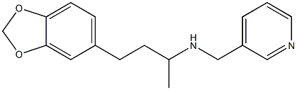 [4-(2H-1,3-benzodioxol-5-yl)butan-2-yl](pyridin-3-ylmethyl)amine Struktur