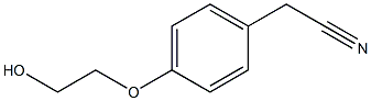 [4-(2-hydroxyethoxy)phenyl]acetonitrile Struktur