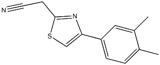 [4-(3,4-dimethylphenyl)-1,3-thiazol-2-yl]acetonitrile Struktur