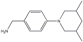 [4-(3,5-dimethylpiperidin-1-yl)phenyl]methanamine Struktur