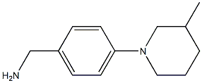 [4-(3-methylpiperidin-1-yl)phenyl]methanamine Struktur