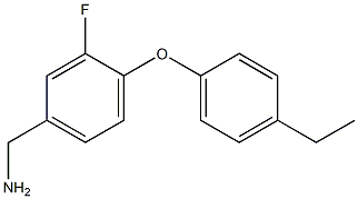 [4-(4-ethylphenoxy)-3-fluorophenyl]methanamine Struktur