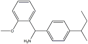 [4-(butan-2-yl)phenyl](2-methoxyphenyl)methanamine Struktur