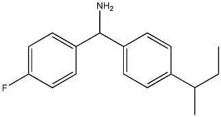 [4-(butan-2-yl)phenyl](4-fluorophenyl)methanamine Struktur