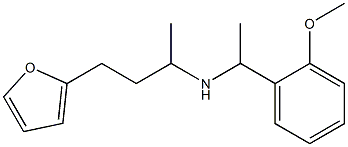 [4-(furan-2-yl)butan-2-yl][1-(2-methoxyphenyl)ethyl]amine Struktur